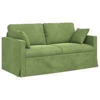 Bankstel 2 pcs Lichtgroen 158 x 78 x 80 cm Fluweel 5