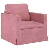 Bankstel 2 pcs Roze 158 x 78 x 80 cm Fluweel 4