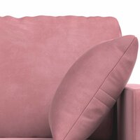 Bankstel 2 pcs Roze 158 x 78 x 80 cm Fluweel 6
