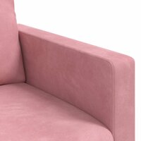 Bankstel 2 pcs Roze 158 x 78 x 80 cm Fluweel 7