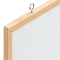 Magnetisch whiteboard met massief grenenhouten frame 60x40 cm 6