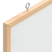 Magnetisch whiteboard met massief grenenhouten frame 60x55 cm 6
