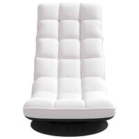 Vloerstoel draaibaar 70x51x79 cm stof wit 4