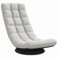 Vloerstoel draaibaar 70x51x79 cm stof wolkengrijs 2