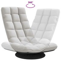 Vloerstoel draaibaar 70x51x79 cm stof wolkengrijs 7