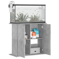 Aquariumstandaard Betongrijs 81x36x73 cm Bewerkt hout 4