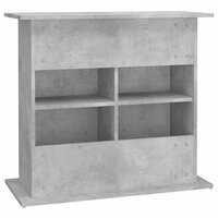 Aquariumstandaard Betongrijs 81x36x73 cm Bewerkt hout 8