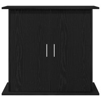 Aquariumstandaard Zwart Eiken 81x36x73 cm Bewerkt Hout 5