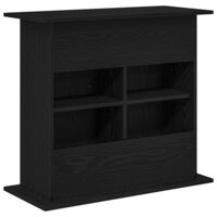 Aquariumstandaard Zwart Eiken 81x36x73 cm Bewerkt Hout 7