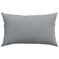 Sofa Kussens 2 stuks Lichtgrijs 50 x 30 cm Stof 6