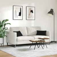 Sofa Kussens 2 pcs Zwart 50 x 30 cm Stof 4