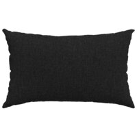 Sofa Kussens 2 pcs Zwart 50 x 30 cm Stof 6
