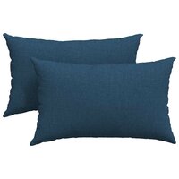 Sofa Kussens 2 pcs Blauw 50 x 30 cm Stof 2