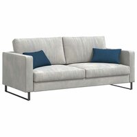 Sofa Kussens 2 pcs Blauw 50 x 30 cm Stof 3