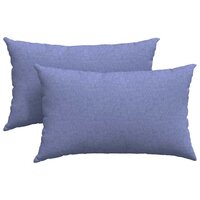 Sofa Kussens 2 pcs Jeans Blauw 50 x 30 cm Stof 2