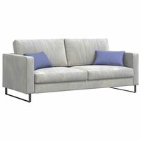 Sofa Kussens 2 pcs Jeans Blauw 50 x 30 cm Stof 3