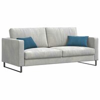 Sofa Kussens 2 stuks Blauw 50 x 30 cm Cordstof 3