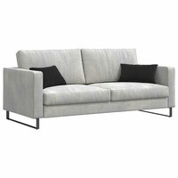 Sofa Kussens 2 stuks Zwart 50 x 30 cm Cordstof 3