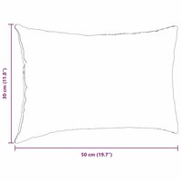Sofa Kussens 2 stuks Zwart 50 x 30 cm Cordstof 9