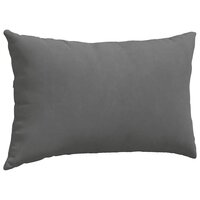 Sofa Kussens 2 stuks Donkergrijs 50 x 30 cm Stof 5