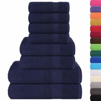 8-delige Handdoekenset FROGN 360 g/m&sup2; marineblauw 2