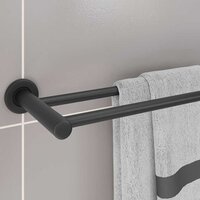 Handdoekenrek Zwart 61 x 14,5 x 5 cm Roestvrij staal 4