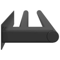 Handdoekenrek Zwart 40 x 9 x 4 cm Roestvrij staal 6