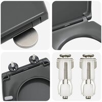 Toiletzitting Antraciet 47 x 37 x 4 cm Duroplast 9