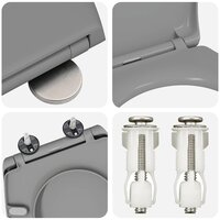 Toiletzitting Grijs 47 x 37 x 4 cm Duroplast 9