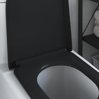 Toiletzitting Zwart 49 x 36 x 4 cm Duroplast 4