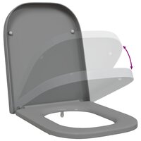 Toiletzitting Grijs 47,5 x 35 x 3,6 cm Duroplast 9