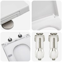 Toiletzitting Wit 47,5 x 35 x 3,6 cm Duroplast 7