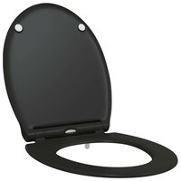 Toiletzitting Zwart 47 x 37,5 x 3,8 cm Duroplast 2