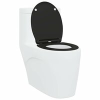 Toiletzitting Zwart 47 x 37,5 x 3,8 cm Duroplast 3