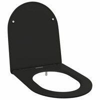 Toiletzitting Zwart 47 x 36 x 3,4 cm Duroplast 2