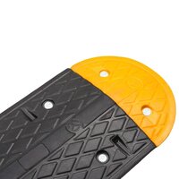 Verkeersdrempel 226x32,5x4 cm rubber geel en zwart 6