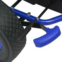 Skelter met pedalen en verstelbare zitting blauw 5