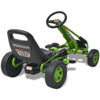Skelter met pedalen en verstelbare zitting groen 4