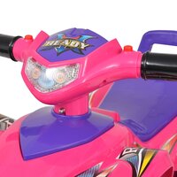 Loopquad met licht en geluid roze en paars 5
