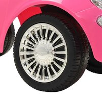Loopauto Fiat 500 roze 8