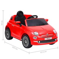 Kinderauto Fiat 500 elektrisch rood 8