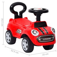 Loopauto rood 7