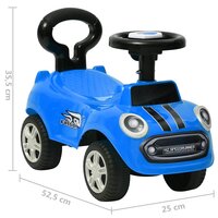 Loopauto blauw 7