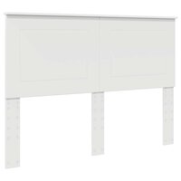 Opslag bed met hoofdeinde Wit 140 x 190 cm Bewerkt hout 7