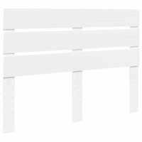 Opslag bed met hoofdeinde Wit 140 x 190 cm Bewerkt hout 7