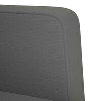 Loveseat Bank Donkergrijs 111 cm Stof 6