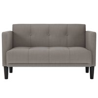 Loveseat Bank Taupe 111 cm Stof 3