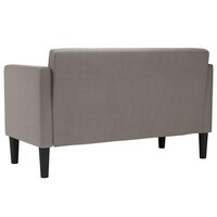 Loveseat Bank Taupe 111 cm Stof 5