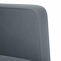 Loveseat bank donkergrijs 111 cm fluweel 6