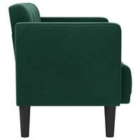 Loveseat bank donkergroen 111 cm fluweel 4